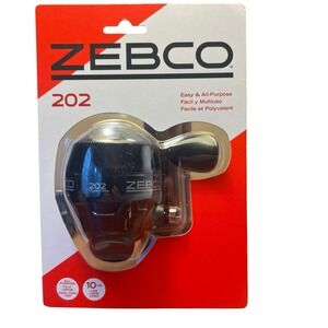 Zebco 202 Spincast Fishing Reel Retrieve Right 10Lb Black # 202MBK-ZS5458